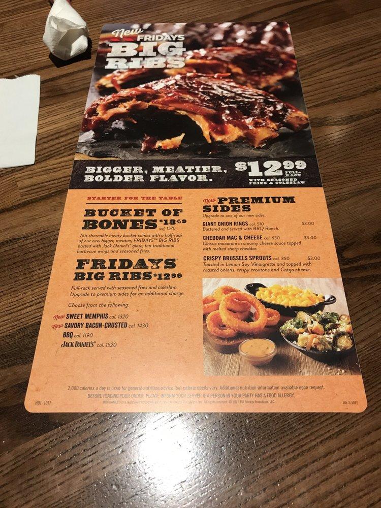 Menu at TGI Fridays pub & bar, Williamsport, E 3rd St