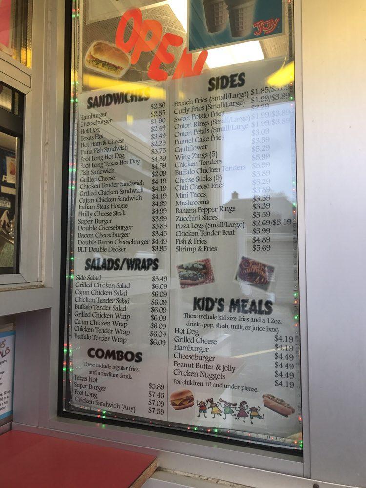 Menu at Custer City Drivein Ice Cream fast food, Custer City