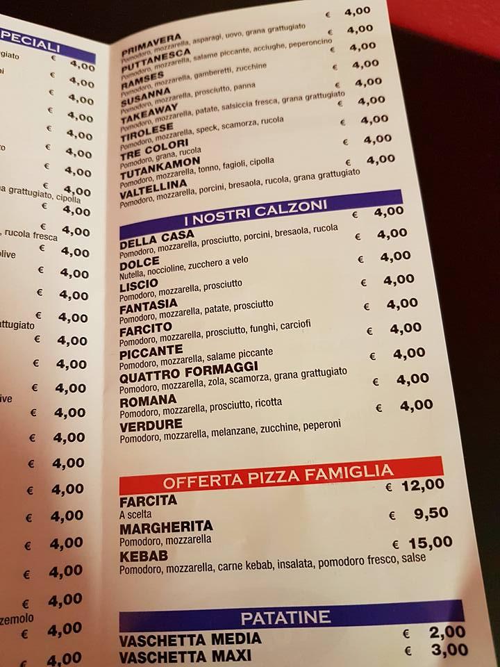Menu di American pizza 