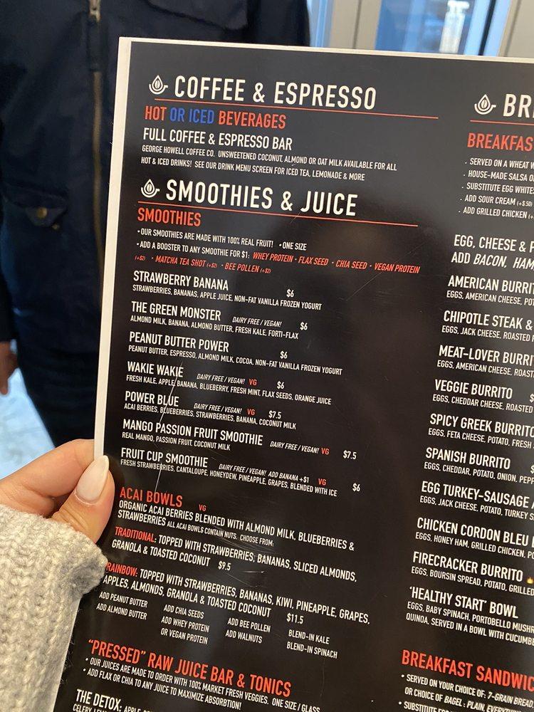 Menu At Pressed Cafe Newton