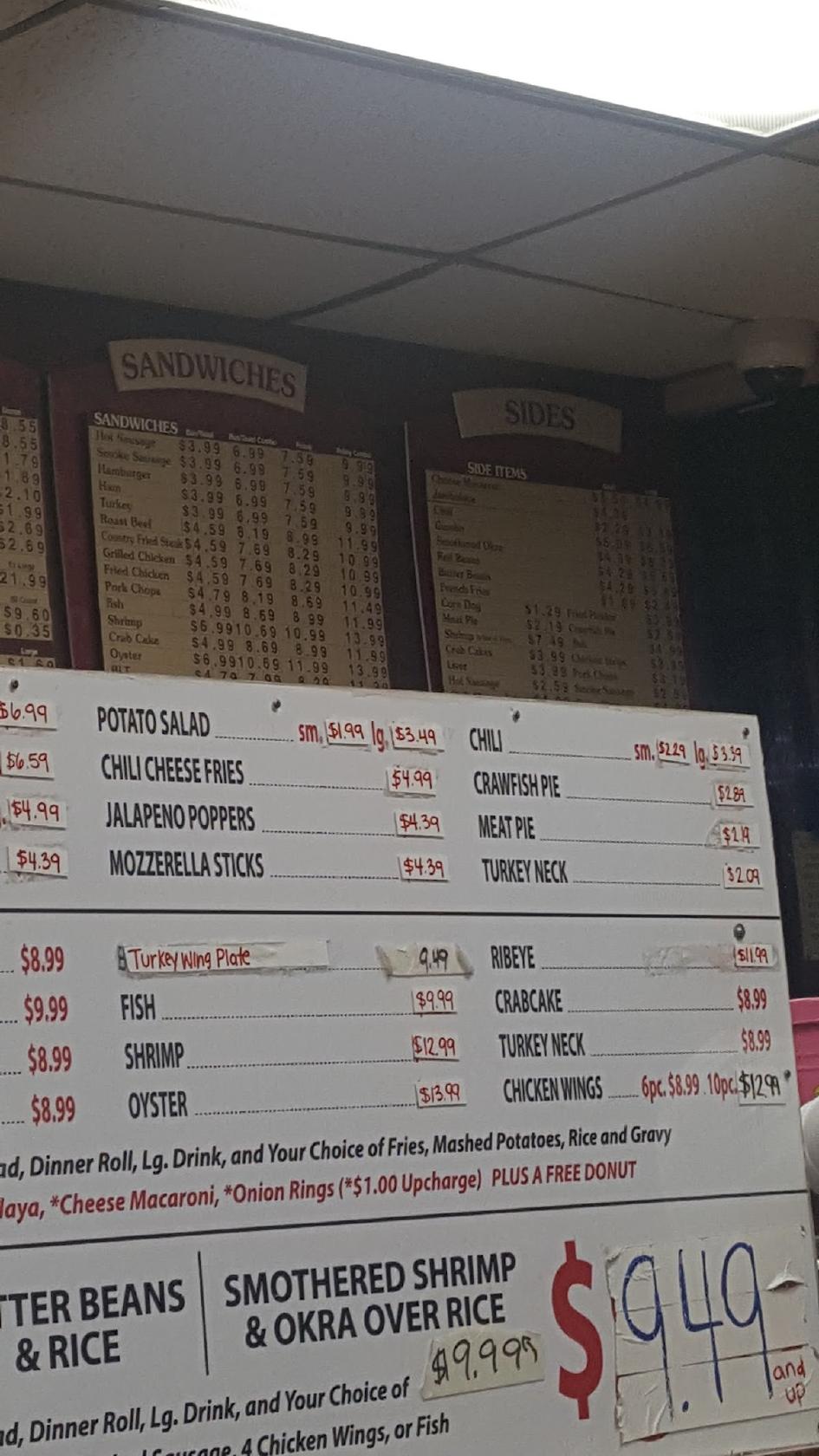 Menu at Tastee Donuts restaurant, Kenner, Loyola Dr 2
