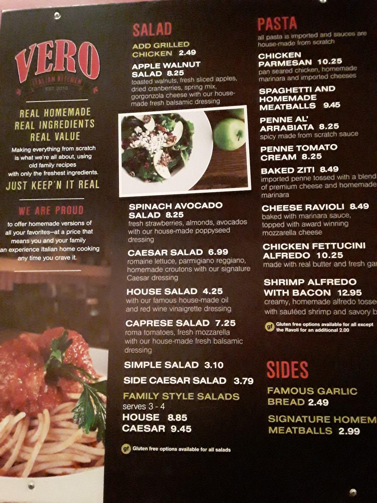 Menu At Vero Italian Kitchen Restaurant The Woodlands Kuykendahl Rd   Re2a Vero Italian Kitchen Menu 2022 10 1 