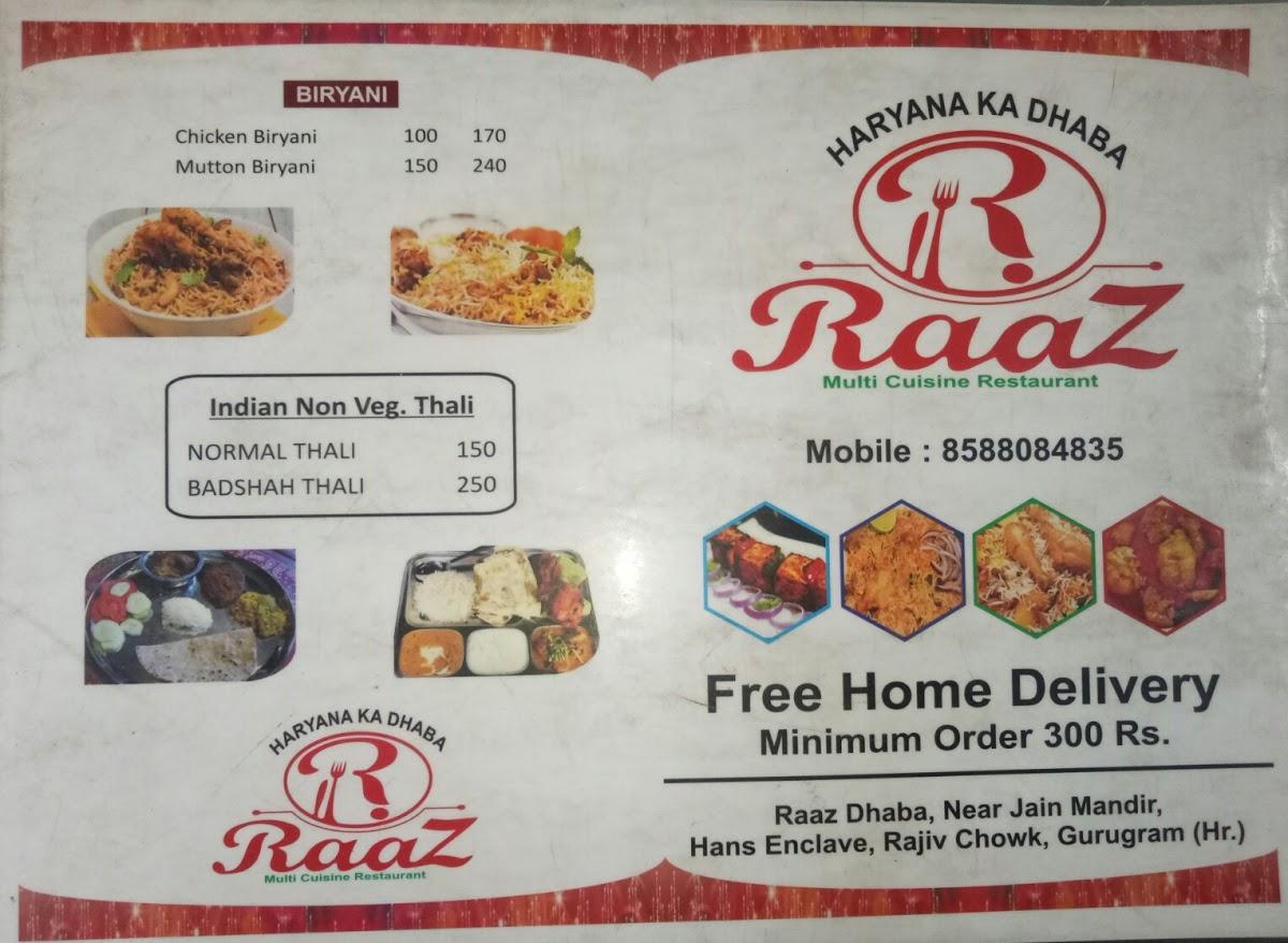 Menu at Food Xpress, Gurugram