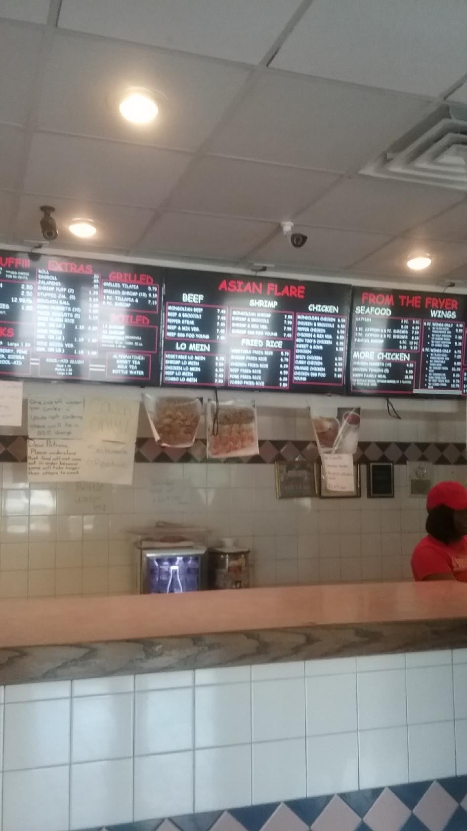 Menu at Original Timmy Chan restaurant, Houston, Martin Luther King Blvd