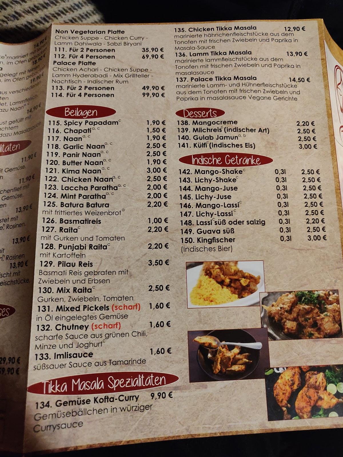 Speisekarte von Bombay dining restaurant, Hessisch Lichtenau