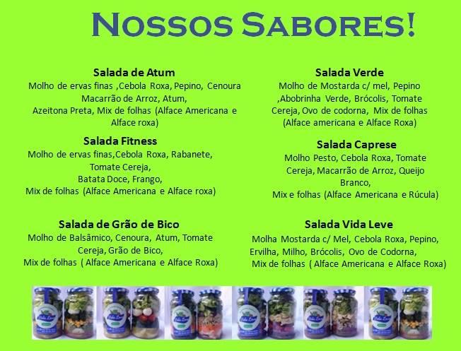 Vida Leve cardápio