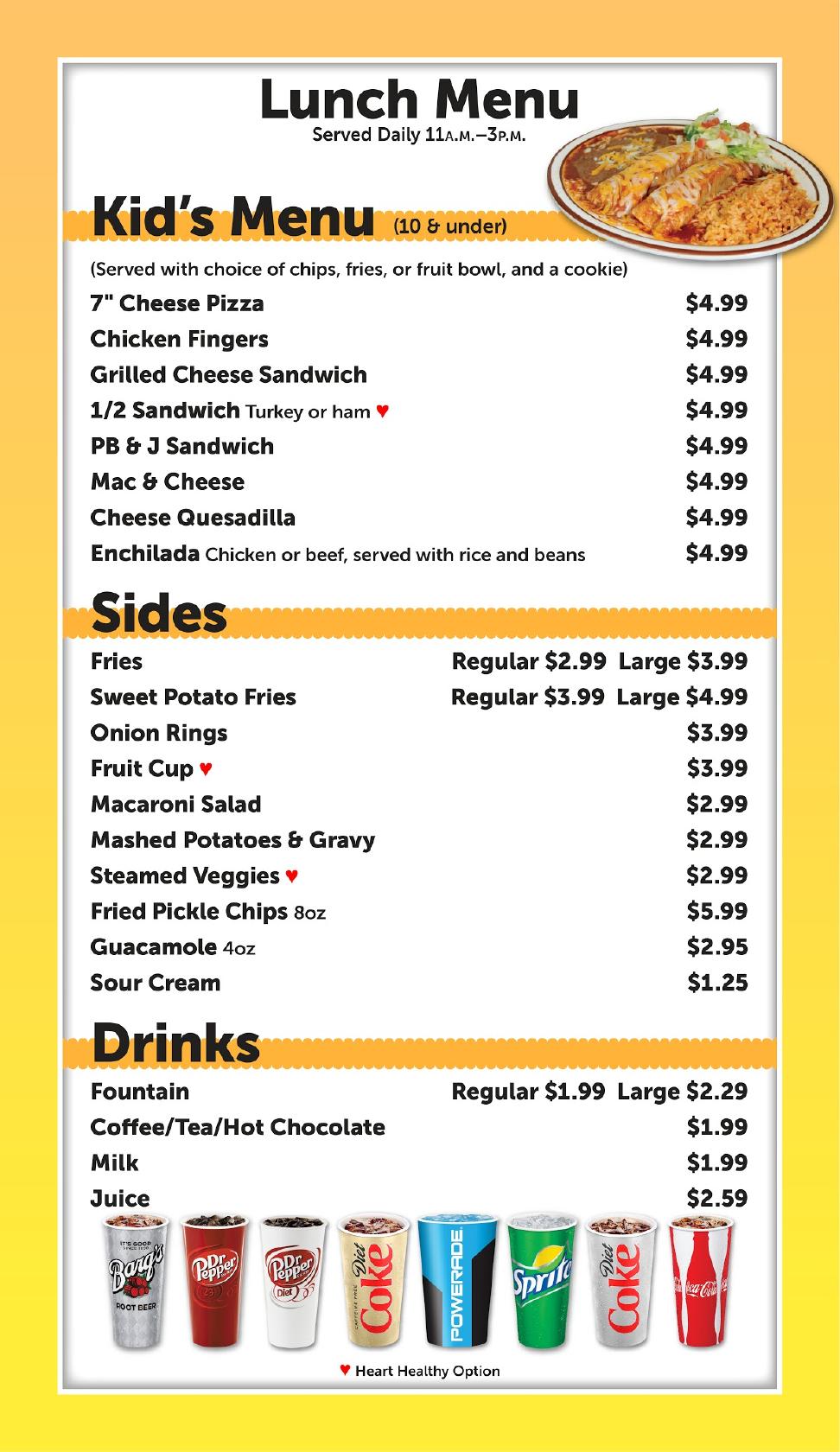 Menu at Silver Summit Cafe, Kamas