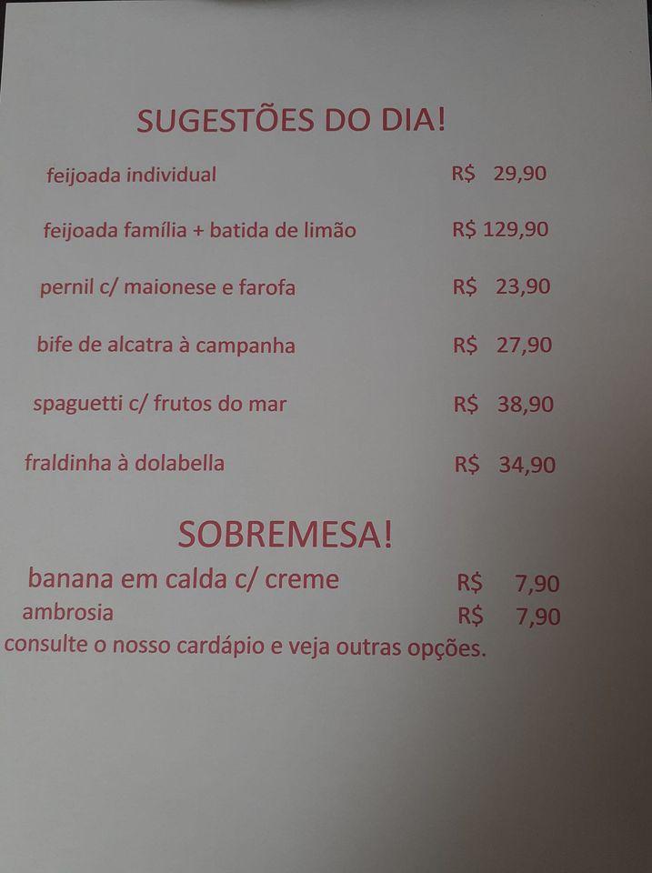 Salsa e Cebolinha cardápio
