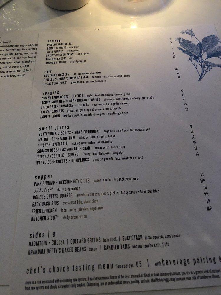 Menu at Sassafras pub & bar, West Palm Beach