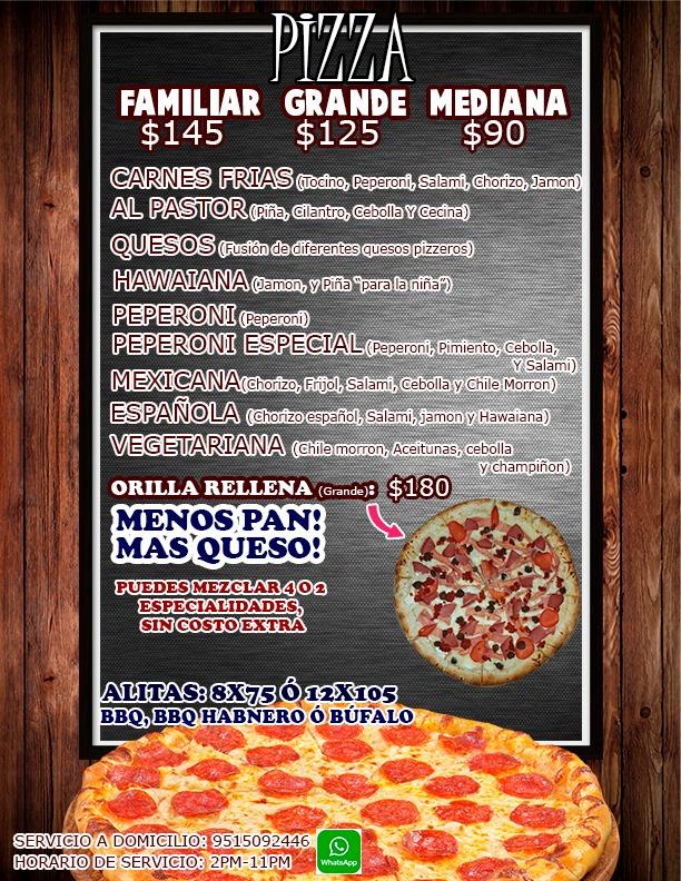 Menu at Leader: Pizza, Alitas y Hamburguesas - Ocotlan, Ocotlán de Morelos