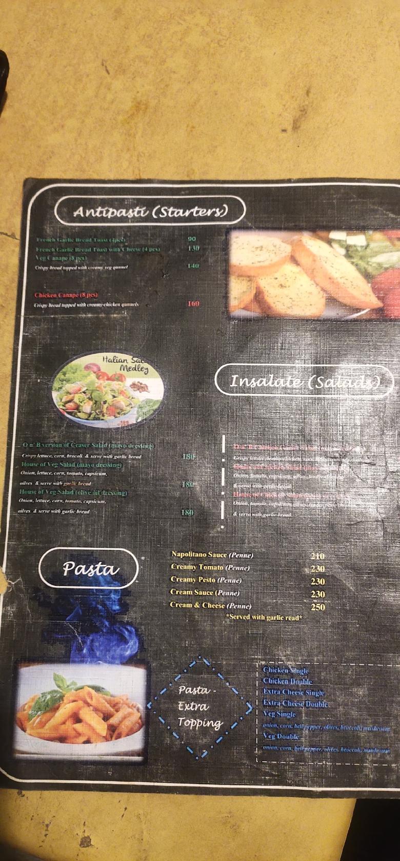 Menu at Olive n Basil Erode