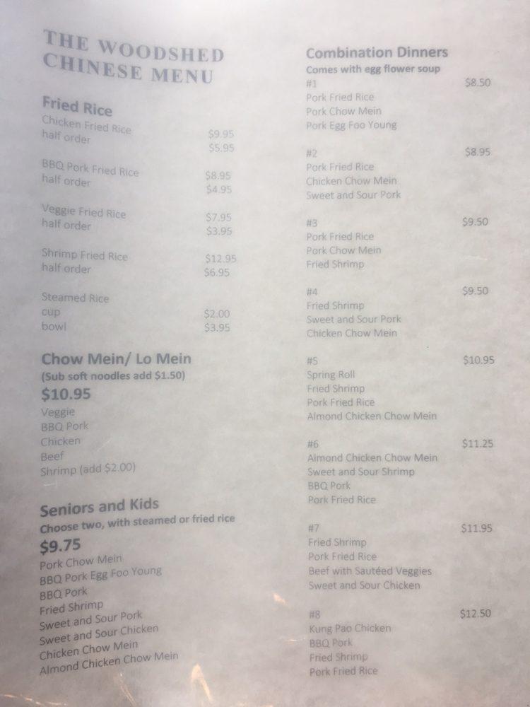 Menu at Regent Chinese Restaurant, Longview