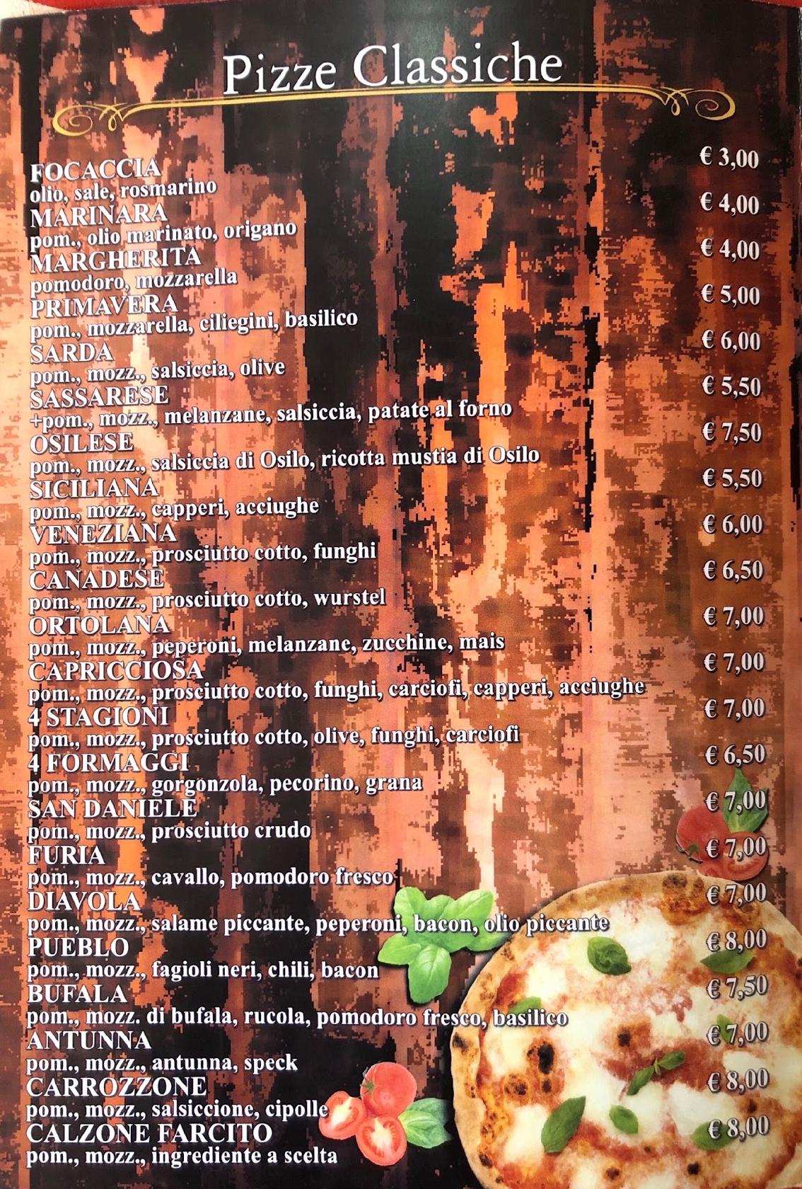 Menu di El Pueblo Burger & Grill NON PIZZERIA MA PANINOTECA 