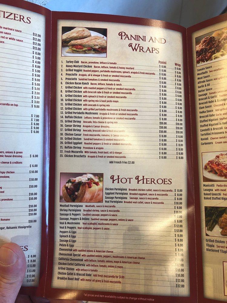 Menu at Brooklyn Square Pizza pizzeria, Manalapan Township