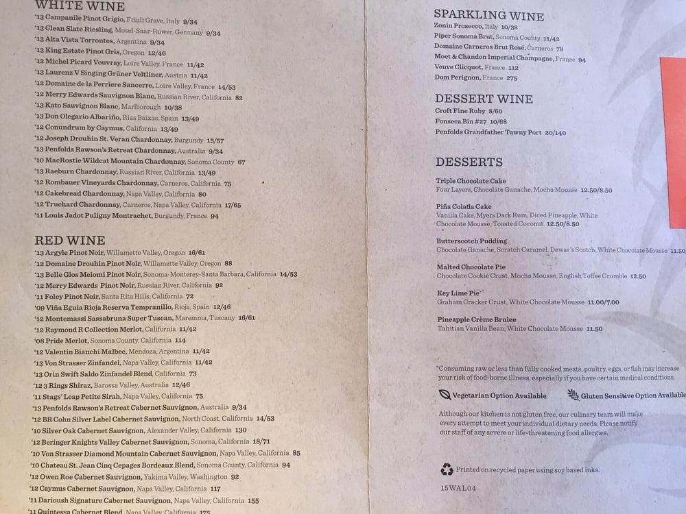 Menu At Tommy Bahama Restaurant, Bar & Store, Kihei