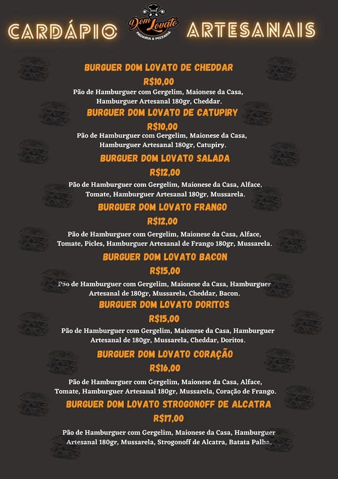 Dom Lovato Padaria Pizzaria & Restaurante cardápio