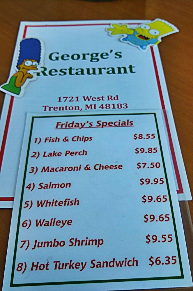 Menu at Family Restaurant, Trenton
