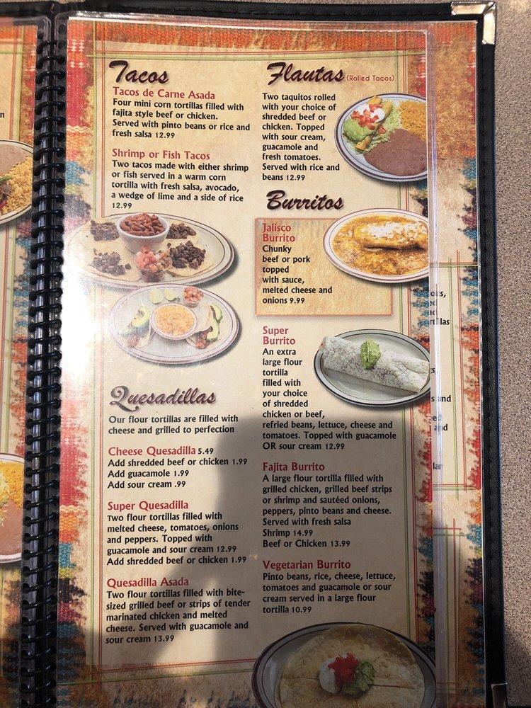 Menu at Murillo's Mexican Food -Monte Vista restaurant, Vacaville, E ...