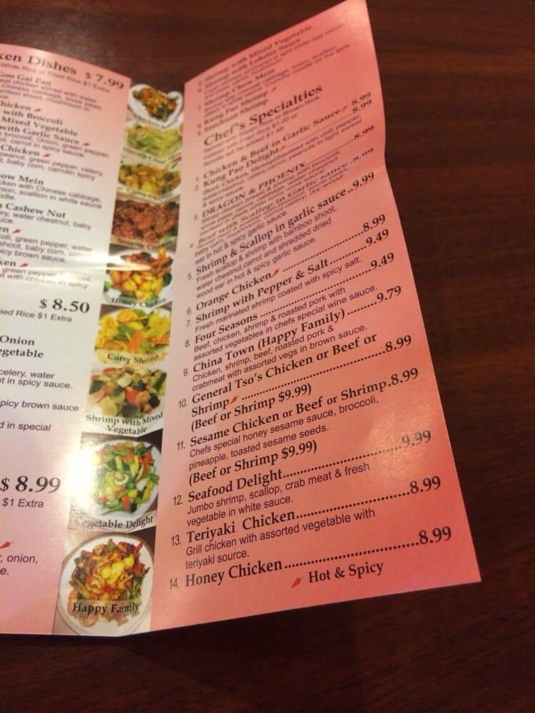 Menu at Sunny Wok restaurant, Dallas