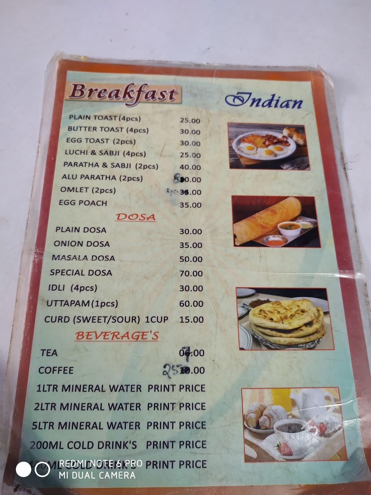 Ruchira Restaurant menu