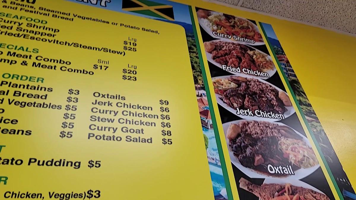 Menu at Country Style Jamaican Restaurant, Inglewood
