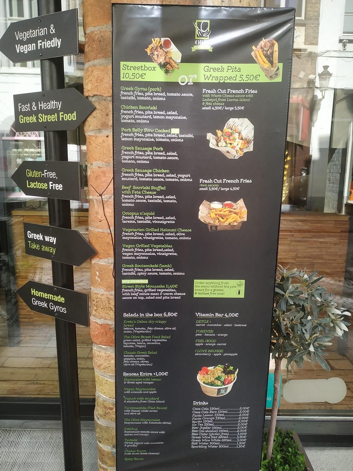 Carta de The Olive Street Food, Brujas