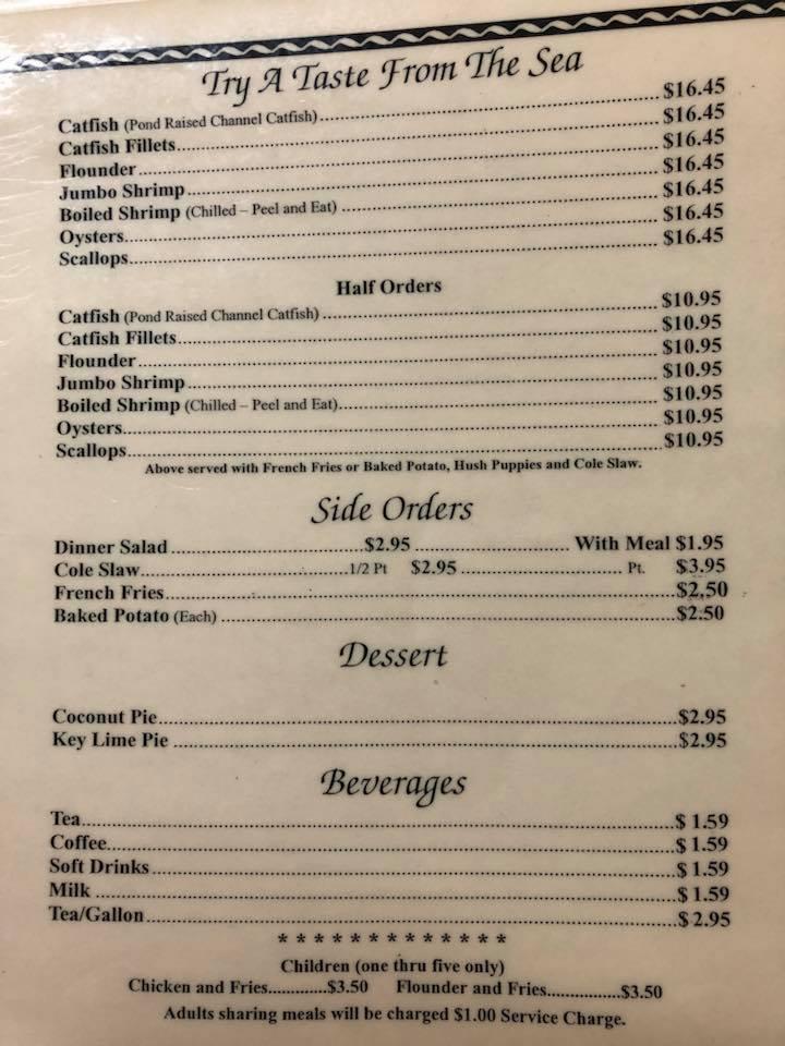 Menu at McLin's Restaurant, Daleville, 2 Old Newton Rd