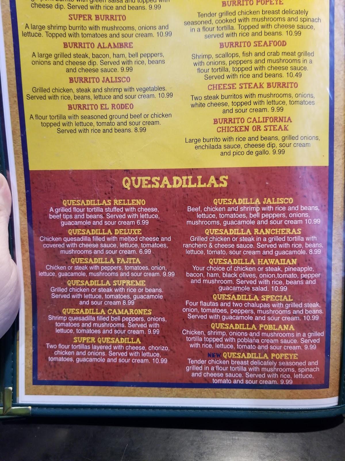 Menu at El Rodeo Grande restaurant, Prestonsburg