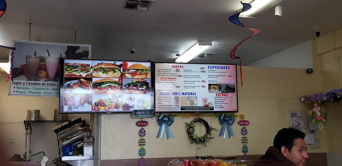 Menu at Delizias Bakery, Campbell