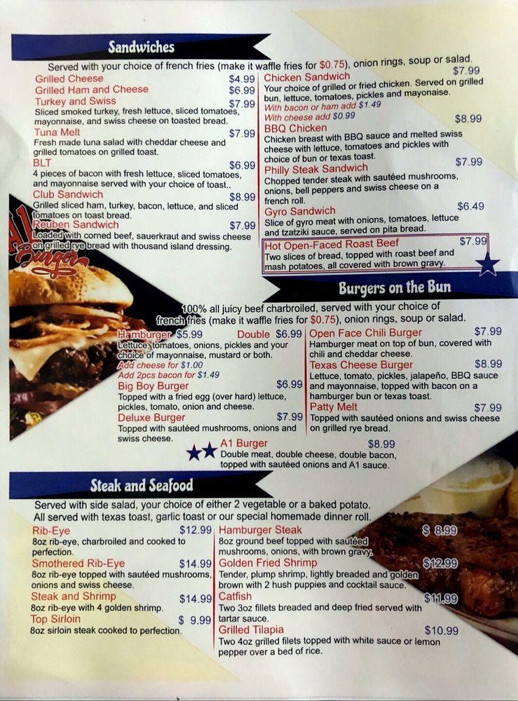 Menu at Station Diner Broken Arrow restaurant, Broken Arrow