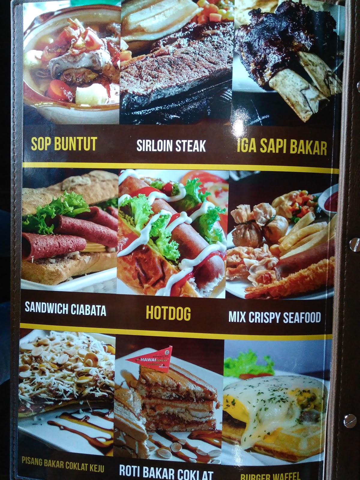 Menu at Hawai Bakery Bandara Mopah, Merauke