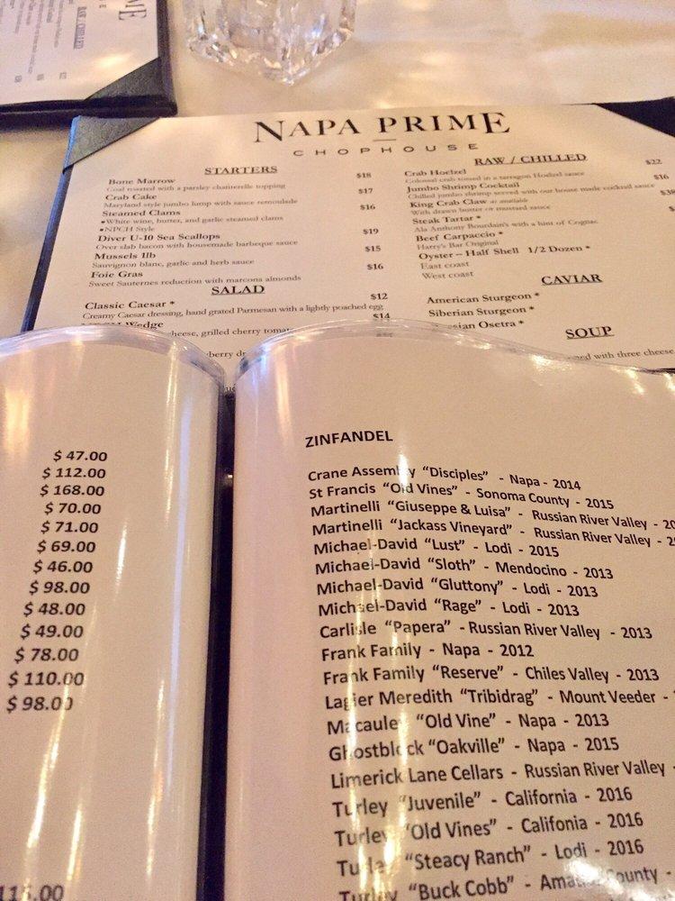 Menu At Napa Prime Chophouse Cigar Bar Wexford menu-at-napa-prime-chophouse-cigar-bar-wexford