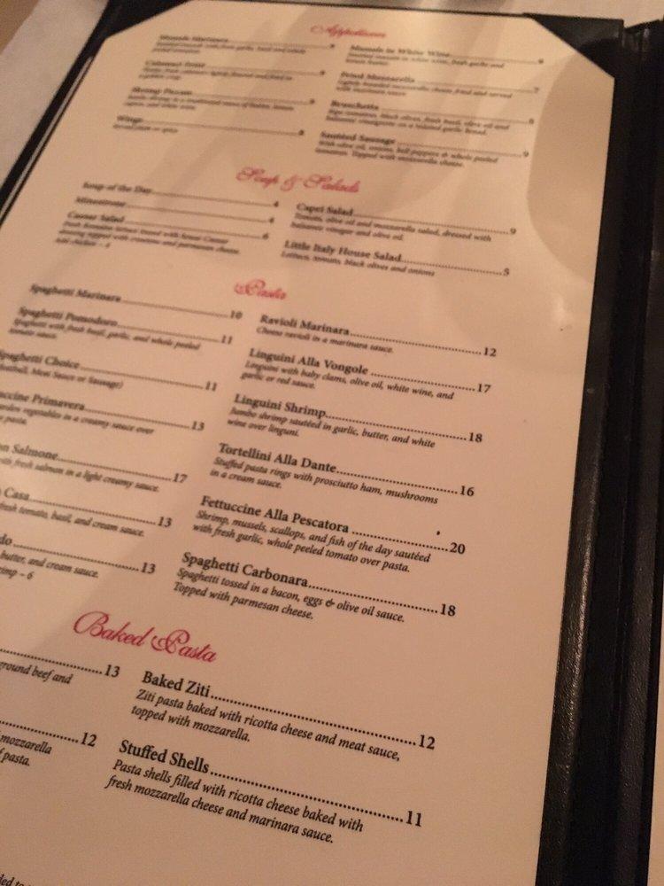 Menu at Little Italy Restaurant, Kissimmee, Parkway Blvd
