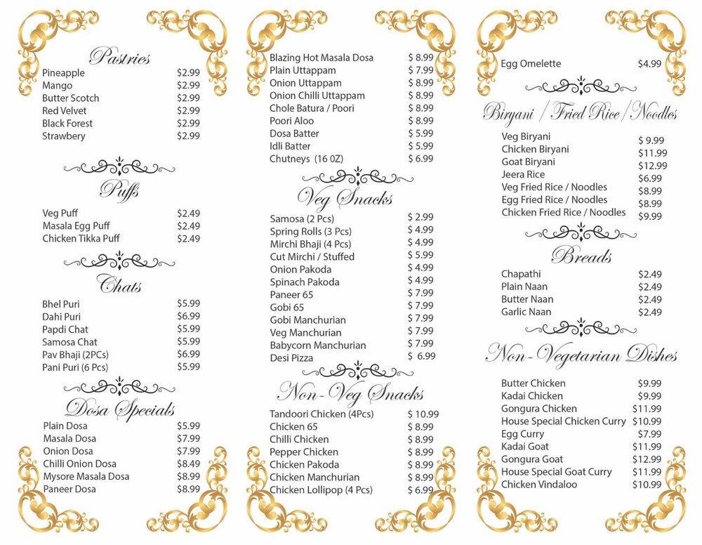 Menu at Katy Bakery and Biryani, Katy