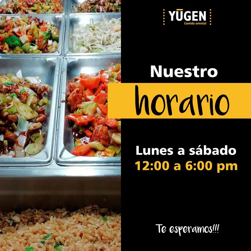 Menu at Yugen restaurant, Culiacán