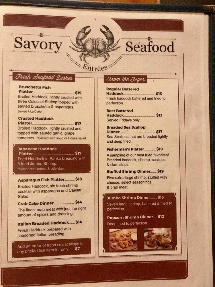 Menu at AlEOops restaurant, Lancaster