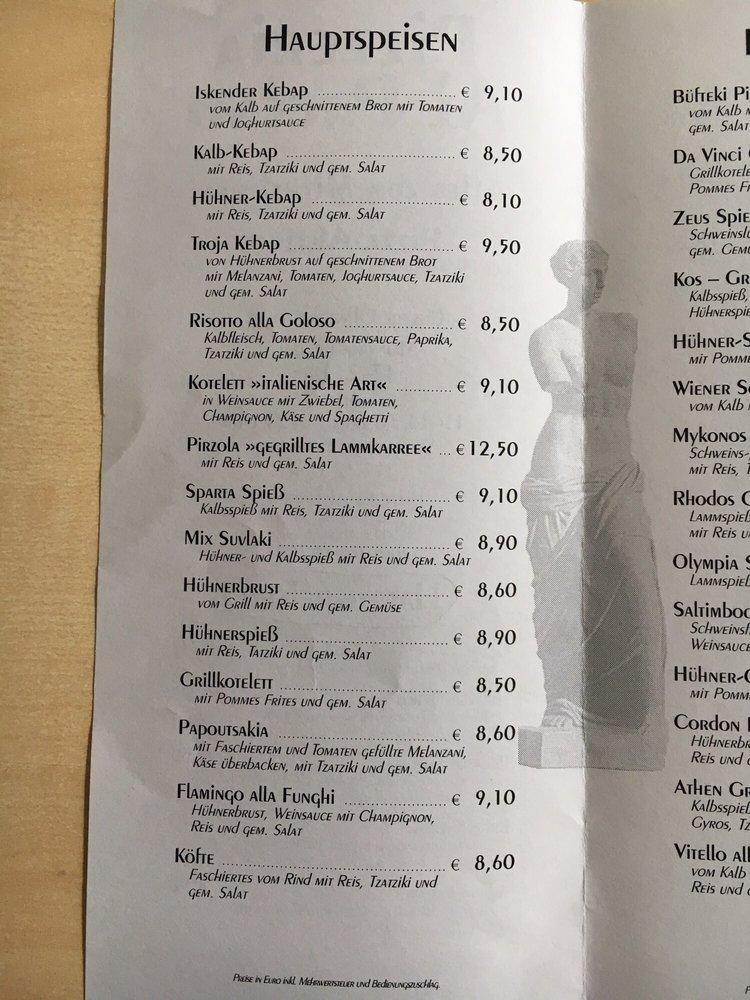Speisekarte von Pizzeria Al Pacino (Cafe-Restaurant), Altlengbach
