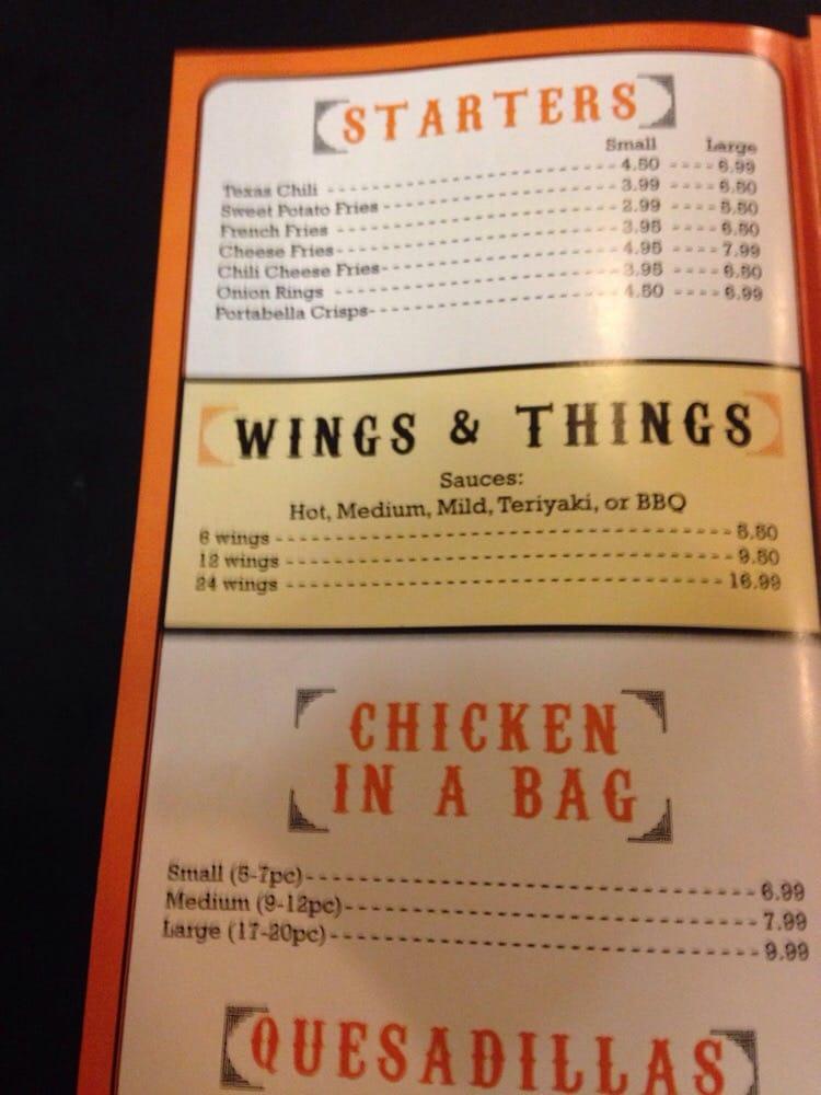 Menu at BobBQ's BBQ, Shrub Oak