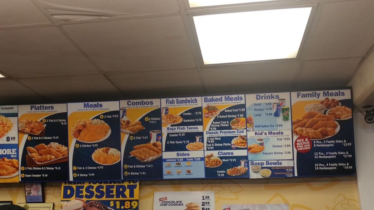 menu des argents de Long John