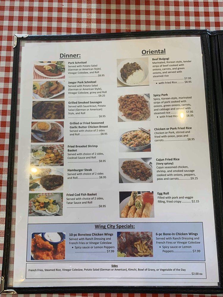 Menu at Wing City Bar And Grill, Clarksville
