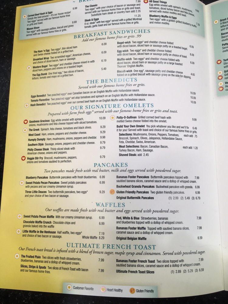 Menu at Eggs Up Grill restaurant, Holly Springs, Lassiter Rd