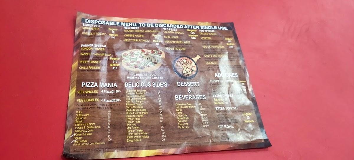 Menu at Pizza house, Vidisha