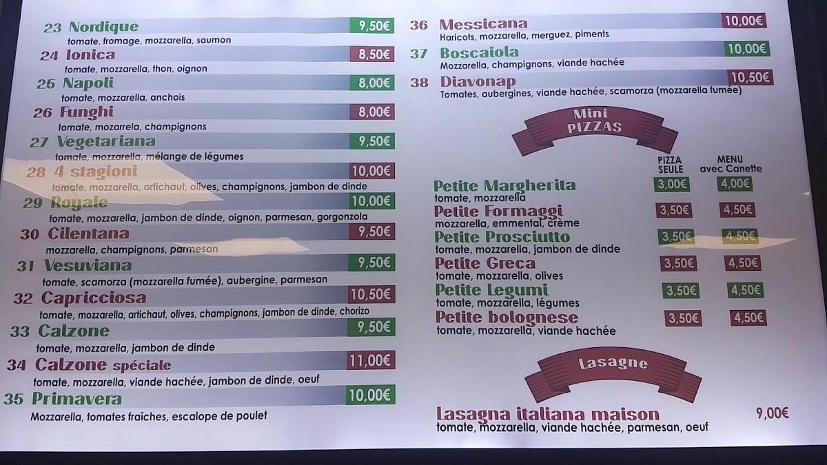 Menu at O' SNACK GOURMAND restaurant, Moirans