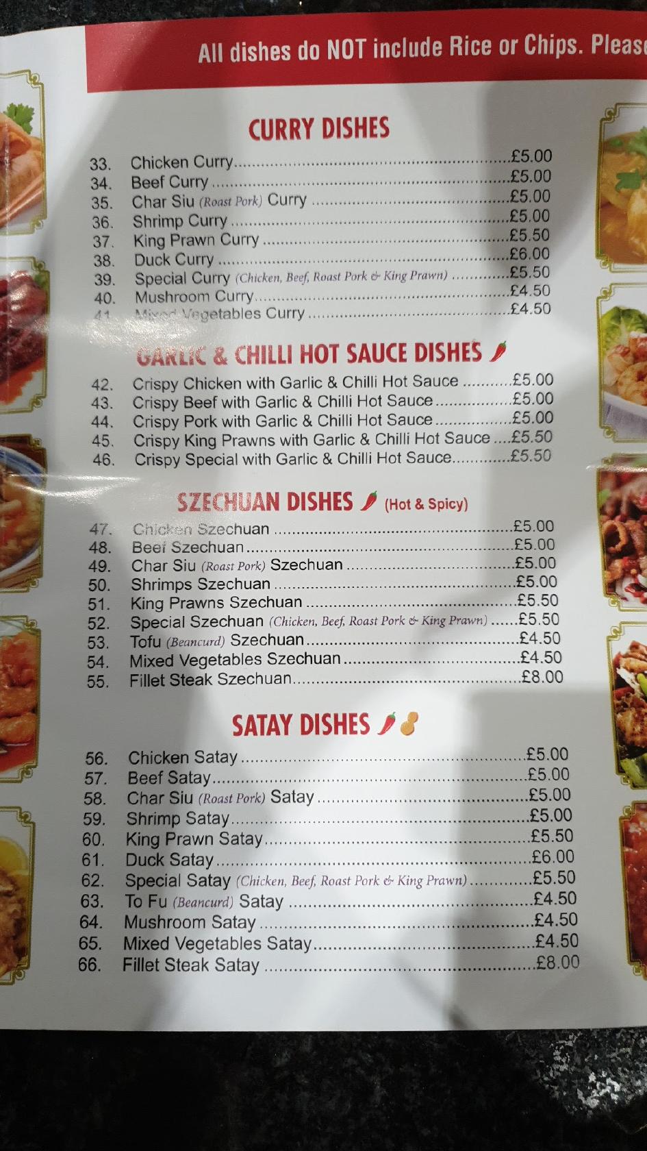 Menu at Talent House fast food, Benllech