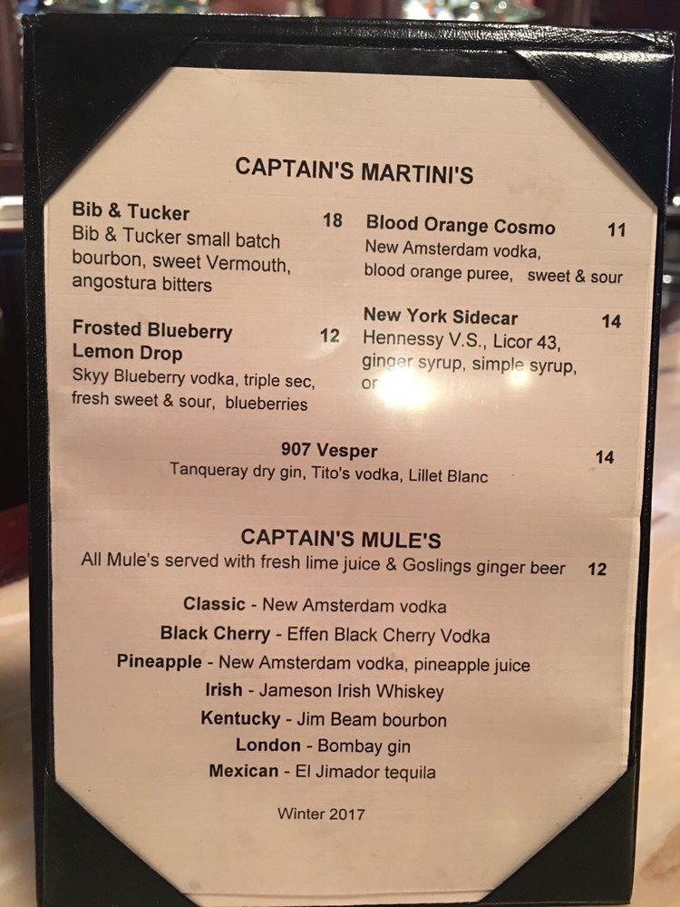 Menu at Fletcher's pub & bar, Anchorage