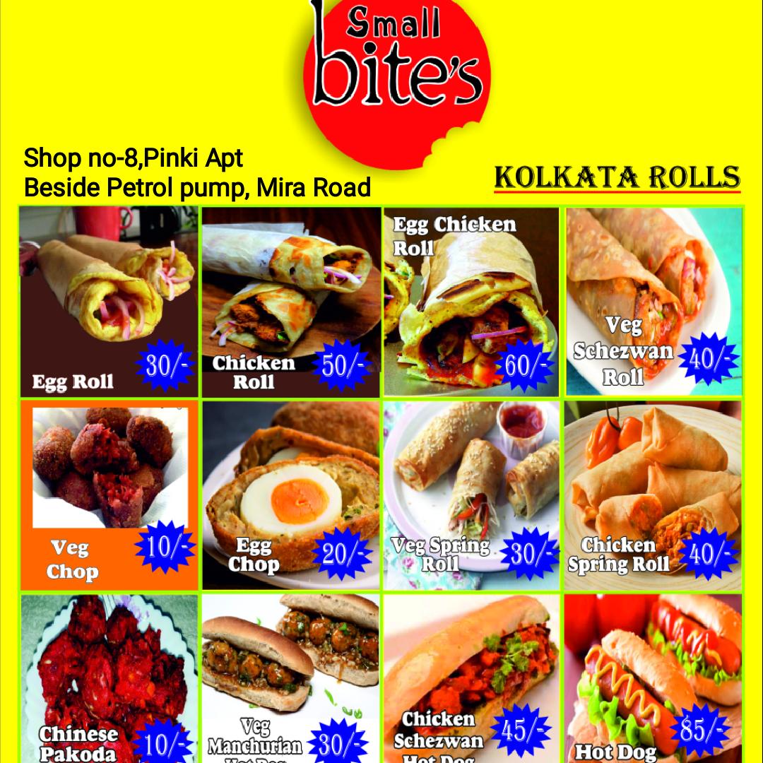 Small bites menu