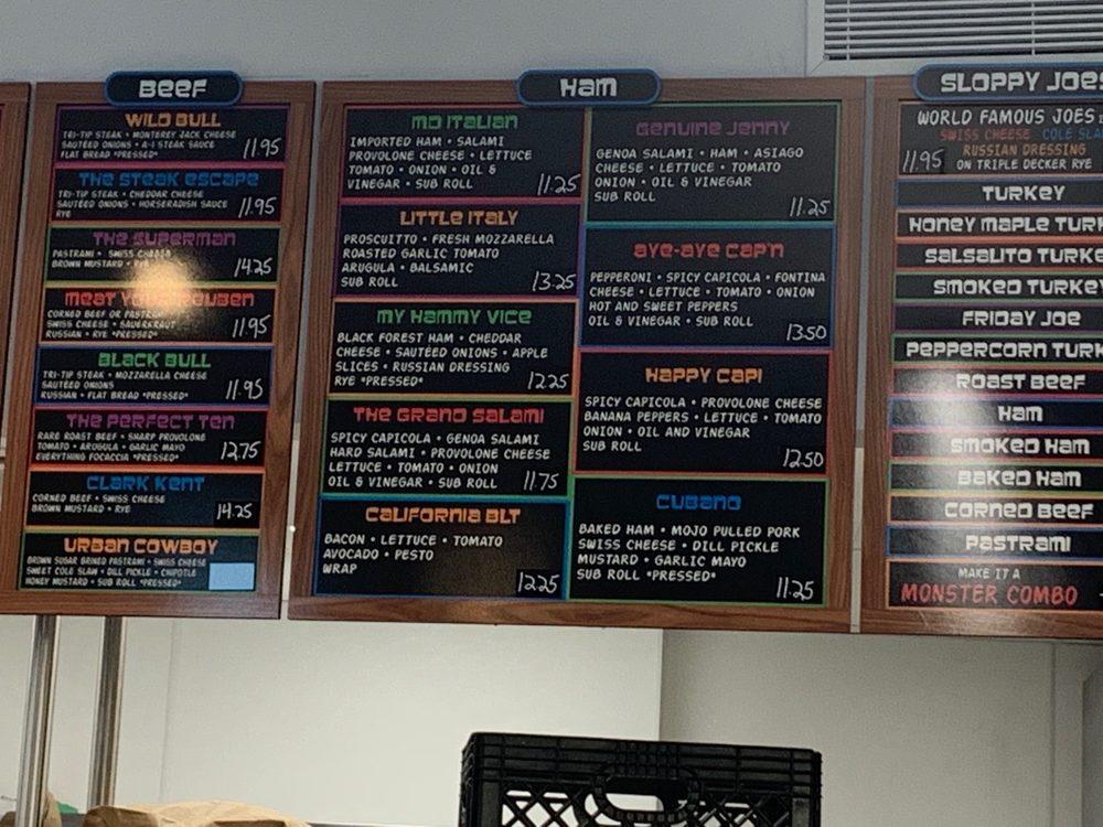 Menu at Millburn Deli, Montclair