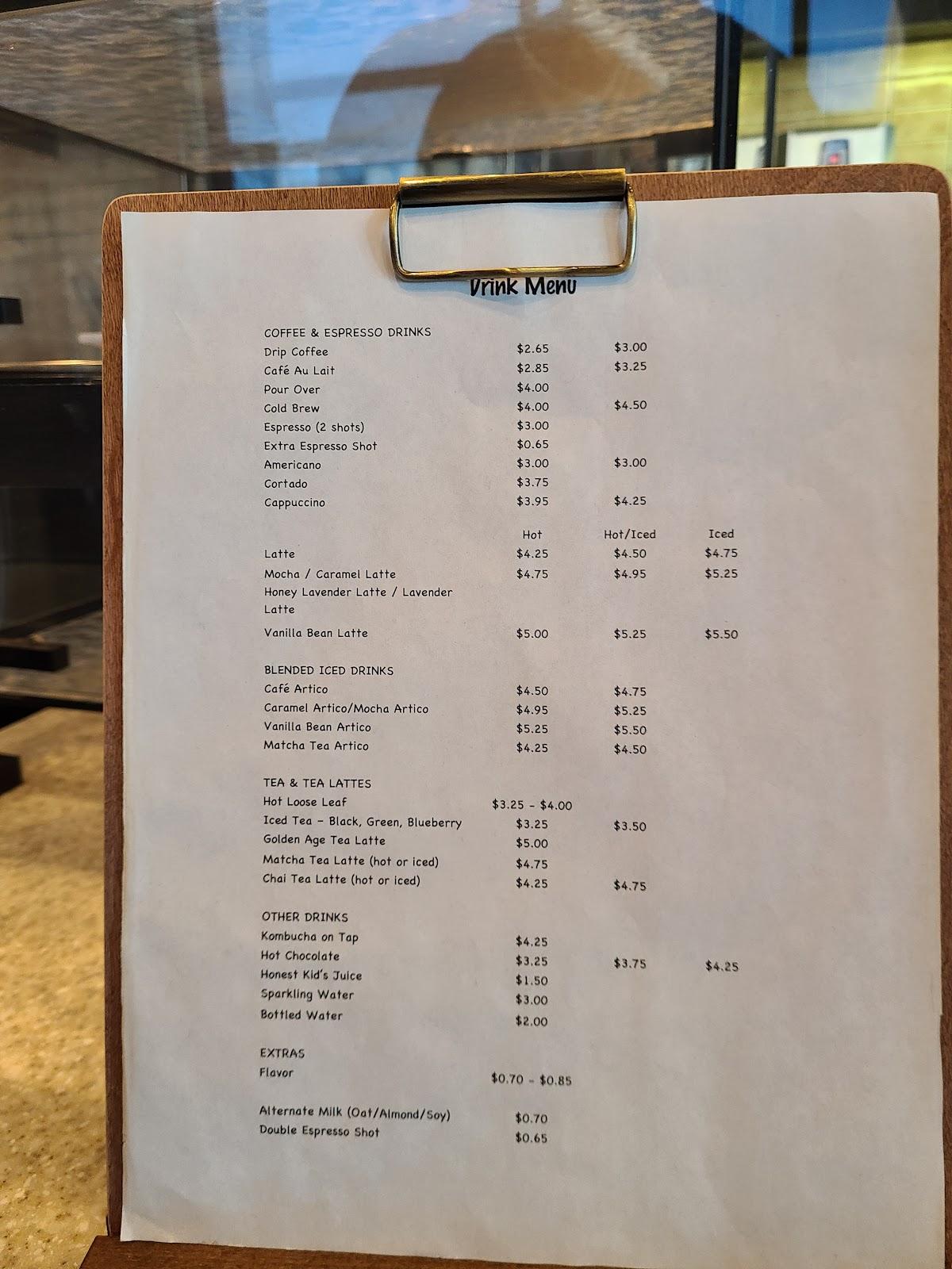 Menu at Argos Caffe cafe, Folsom
