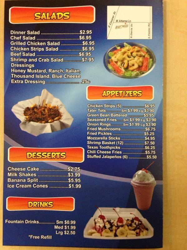 Menu At Burger Extreme Restaurant Arlington Matlock Rd 5606