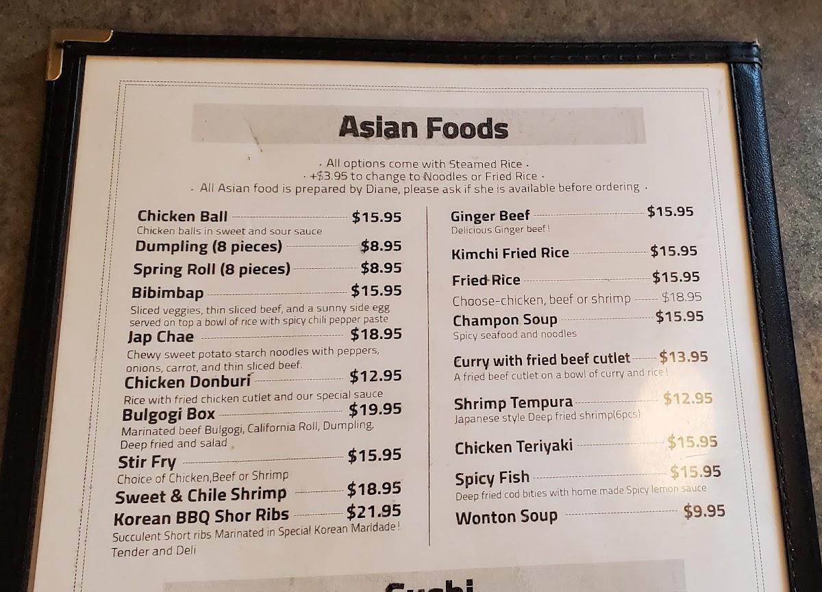 Menu at The Copper Kettle Restaurant, Creighton